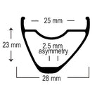 Astral Outback 29"/700c Alloy Disc Brake Rim, 28h, Black