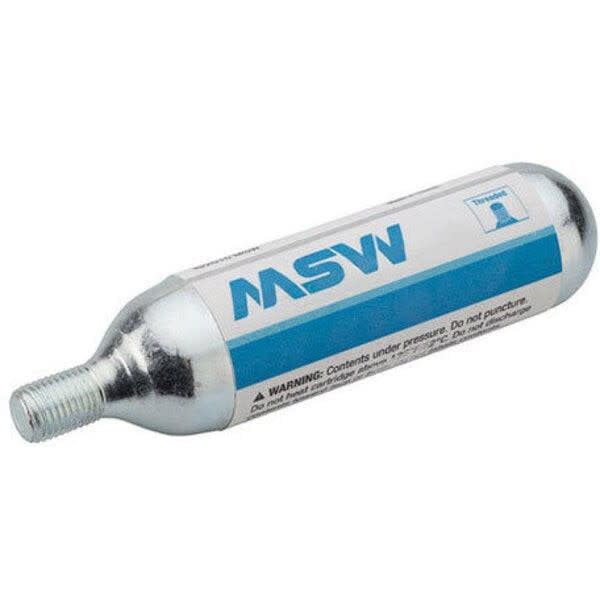 MSW CO2-25 CO2 Cartridge: 25g (each) - Local Velo