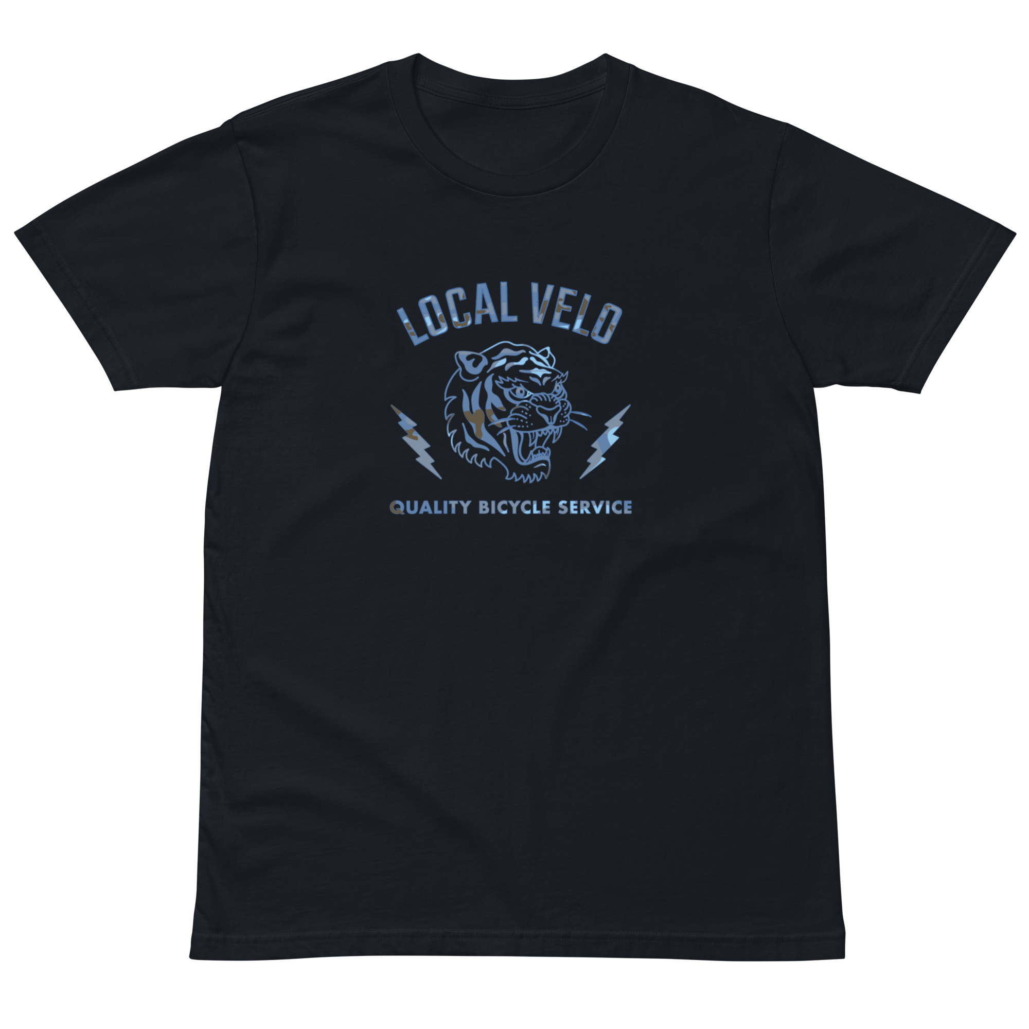 Local Velo Camo Tiger Logo T-Shirt