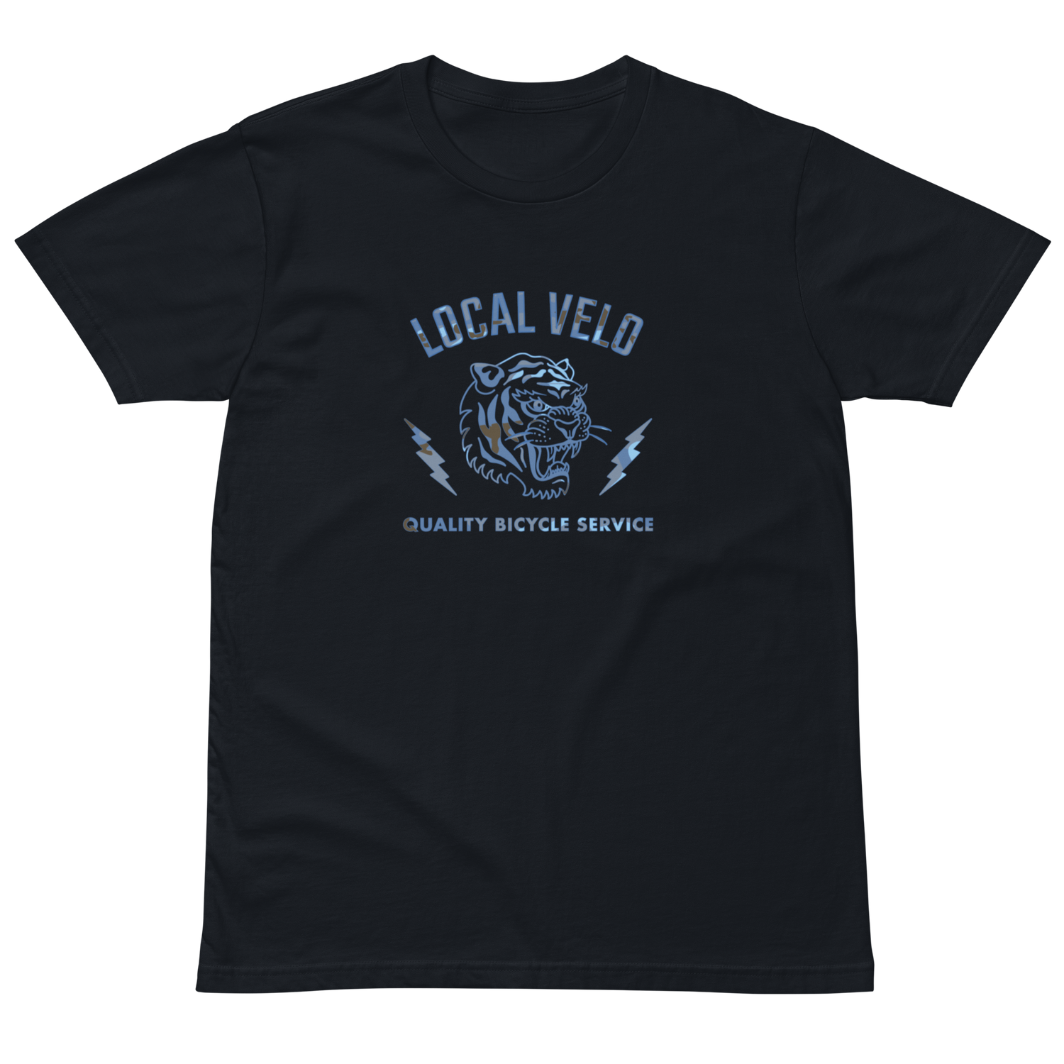 Local Velo Camo Tiger Logo T-Shirt