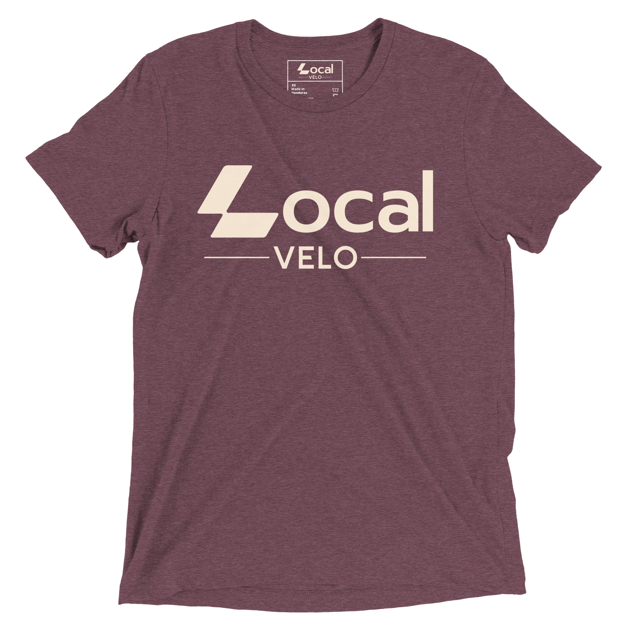 Local Velo Burgundy & Antique White T