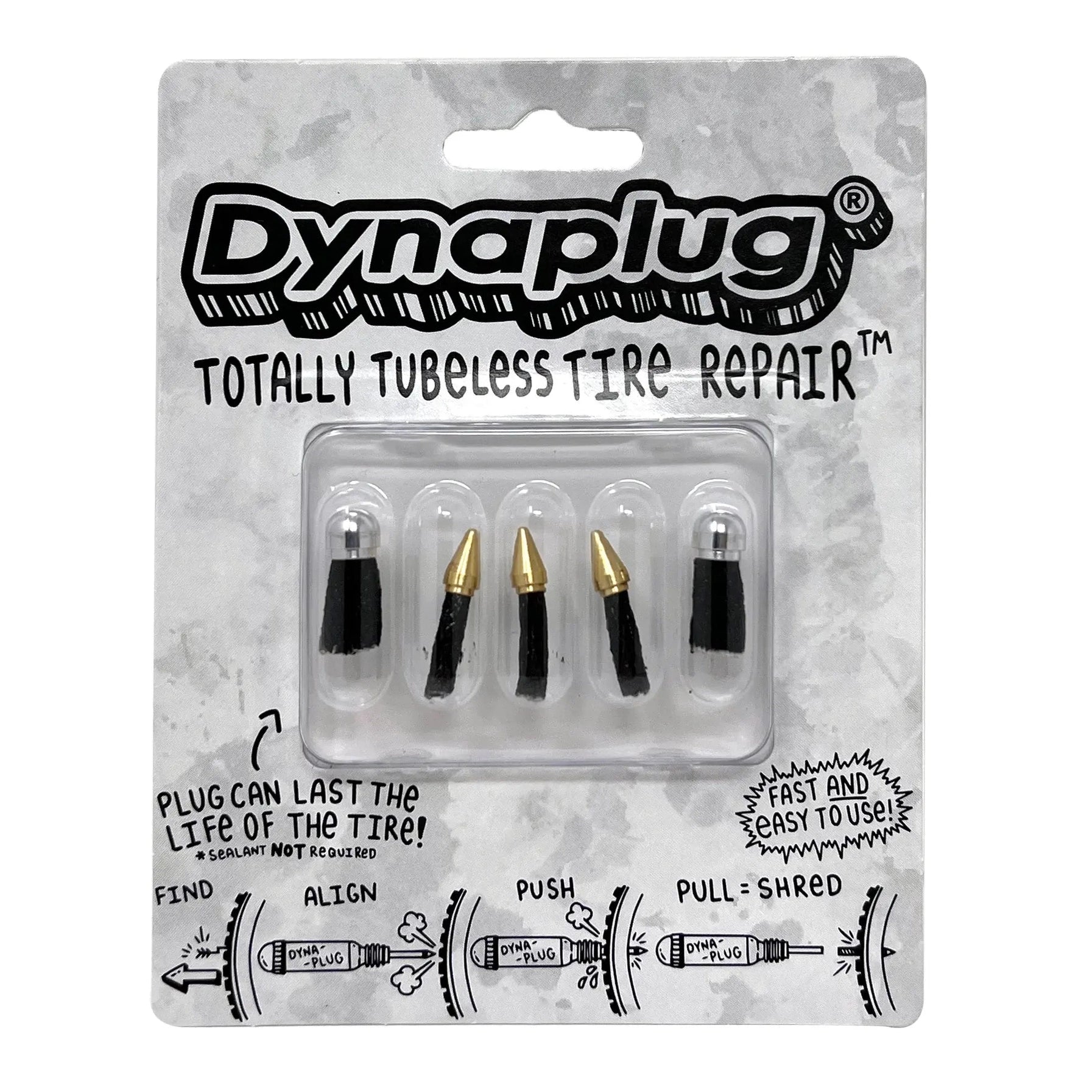 Dynaplug® Tubeless Bicycle Tire Repair Plugs - Combo Pack
